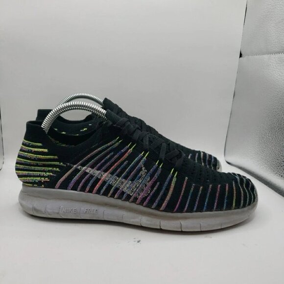 Nike Mens Shoes Free RN Flyknit Size 9.5 M Athletic Sneaker Running Pre Owned - Picture 3 of 7
